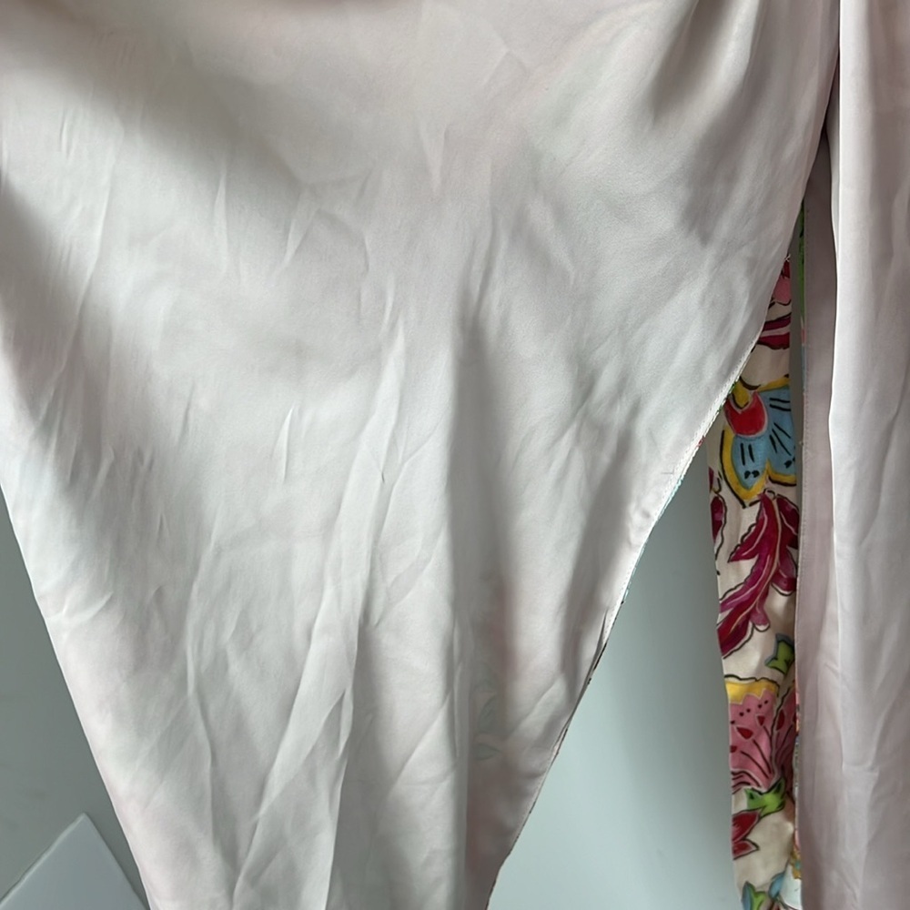 Zara floral white red kimono blogger‎ robe duster jacket size S New with Tags 🟢 - Picture 10 of 12